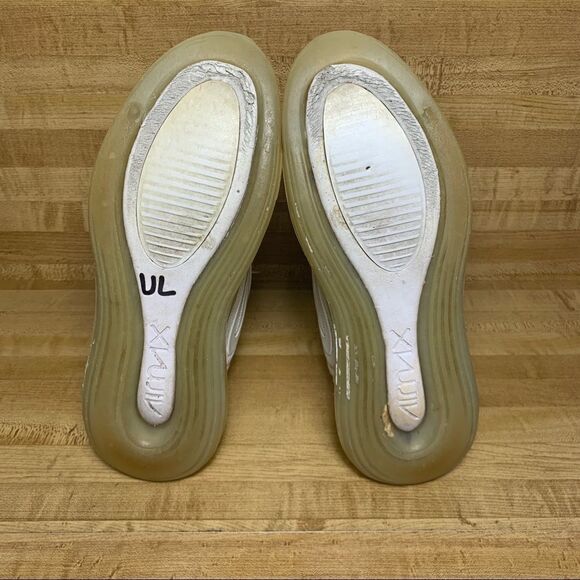 NIKE AIR MAX 720 AR9293-101 PLATINUM WHITE 7.5 - Picture 6 of 8